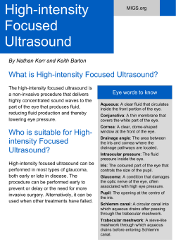 High-intensity Focused Ultrasound
