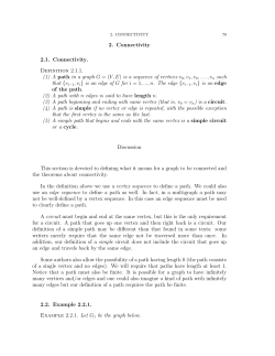 A path in a graph G - FSU Computer Science