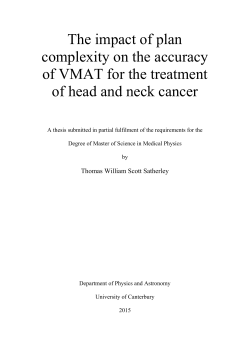 The impact of plan complexity on the accuracy of VMAT for the