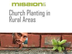 Church Planting in Rural Area