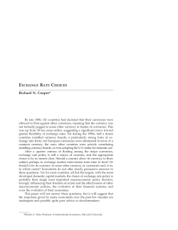 exchange rate choices - Federal Reserve Bank of Boston