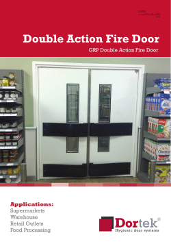 Double Action Fire Door