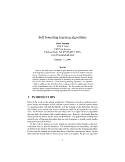 Self bounding learning algorithms
