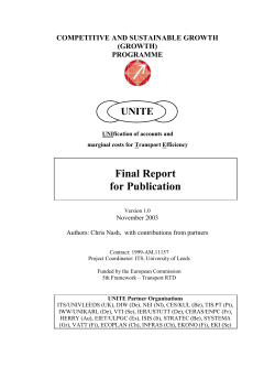 UNITE Final Report