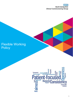 North Derbyshire CCG Flexible Working Policy