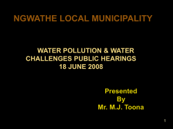 ngwathe local municipality dbsa debt performance report
