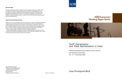 ADB Economics Working Paper Series