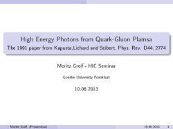 High Energy Photons from Quark