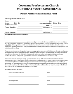 Montreat`s Dress Code - Covenant Presbyterian Church