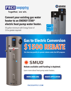 Convert your existing gas water heater to an ENERGY STAR