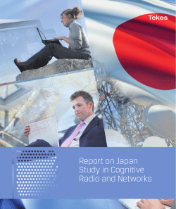 Report on Japan Study in Cognitive Radio and Networks