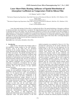 Laser Short-Pulse Heating: Influence of Spatial Distribution of