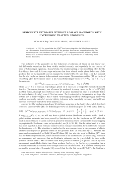 Strichartz estimates without loss on manifolds with hyperbolic