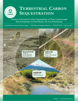 Terrestrial Carbon Sequestration - CLU-IN