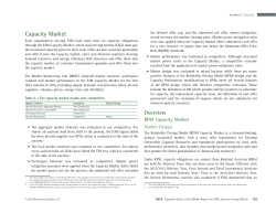 Capacity Market - Monitoring Analytics