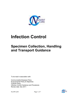 Infection Control Policy