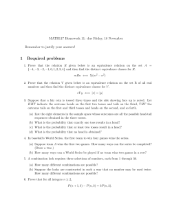 1 Required problems