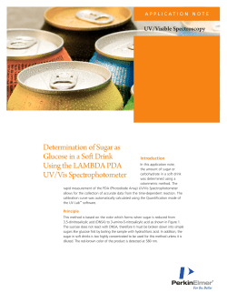 Determination of Sugar as Glucose in a Soft Drink