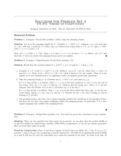 Solutions for Problem Set 4