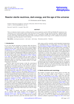 Reactor sterile neutrinos, dark energy, and the age of the universe