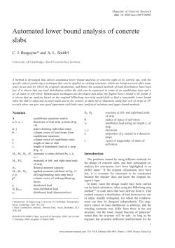 Automated lower bound analysis of concrete slabs