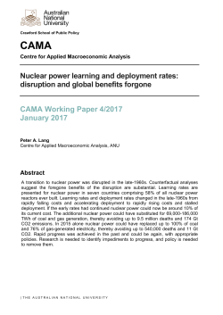 Nuclear power learning and deployment rates