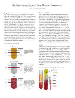 The Arthrex Angel System&trade; Bone Marrow Concentration