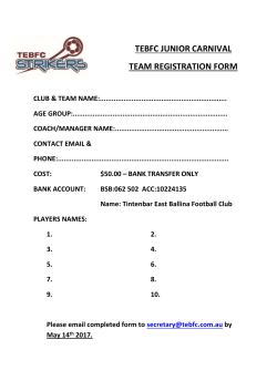 tebfc junior carnival team registration form