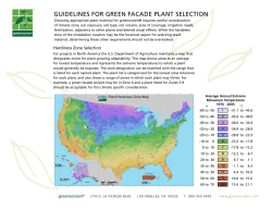 guidelines for green facade plant selection