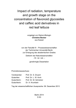 Impact of radiation, temperature and growth stage on