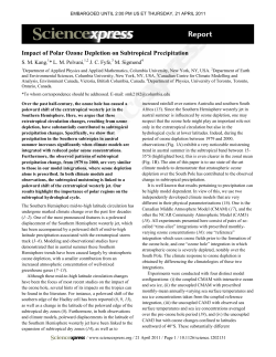 Impact of Polar Ozone Depletion on Subtropical