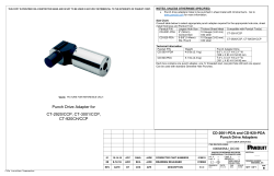 Punch Drive Adapter for CT-2920/CCP, CT-3001/CCP, CT