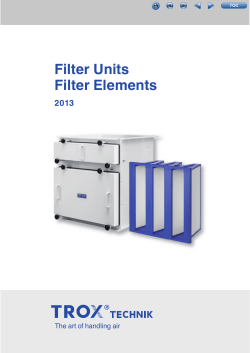 Filter Units Filter Elements
