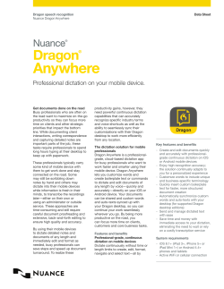 Dragon Anywhere Data sheet