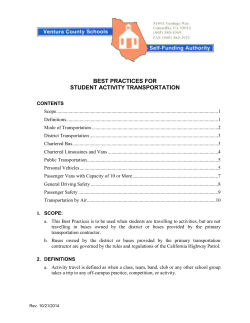 Best Practices for Student Activity Transportation