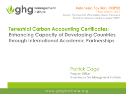 Terrestrial Carbon Accounting Certificates
