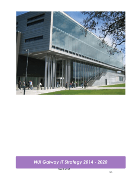 NUIG IT Strategy 2014-2020