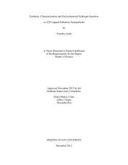 Synthesis, Characterization and Electrochemical Hydrogen Insertion