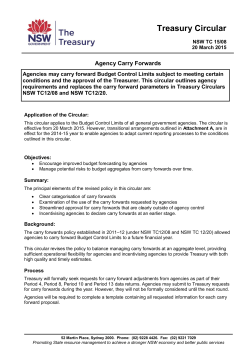 NSW TC 15-08 - Agency Carry Forwards