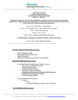 Feb 16 - Wisconsin eSchool Network