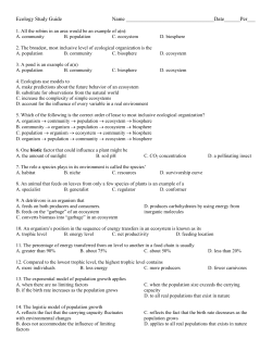 Study Guide - Mrs. Iufer