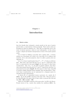 Matrix Partial Orders, Shorted Operators and Applications - Beck-Shop