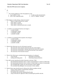 Departmental Final Questions
