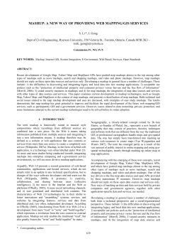 mashup: a new way of providing web mapping/gis services