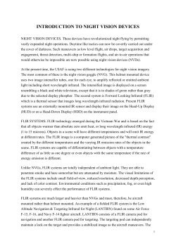 INTRODUCTION TO NIGHT VISION DEVICES