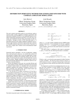Distribution Derivative Method for Generalised Sinusoid with
