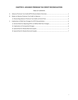 chapter 5: advance premium tax credit reconciliation