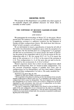 The converse of Moore`s Garden-of