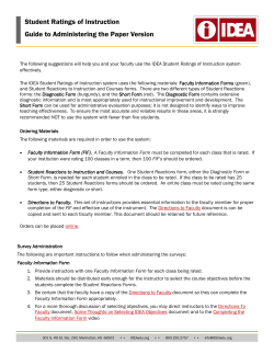 Guide to Administering Paper Surveys