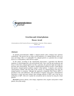 Graviton and virtual photons - The General Science Journal